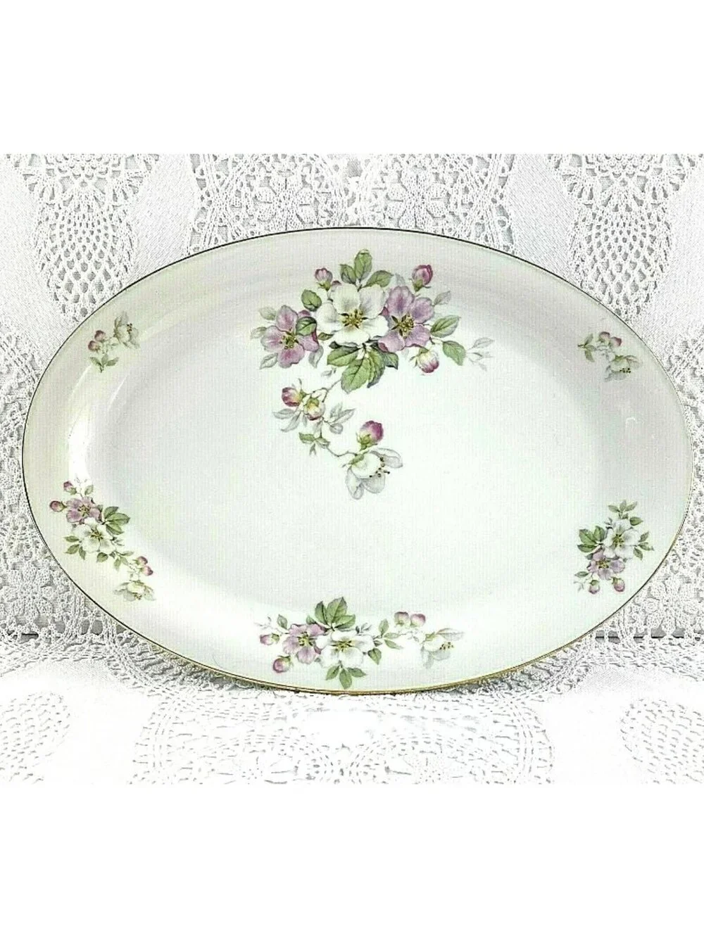 Tirschenreuth Serving Platter 13.25 Apple Blossom Pasco 246 Bavaria Germany